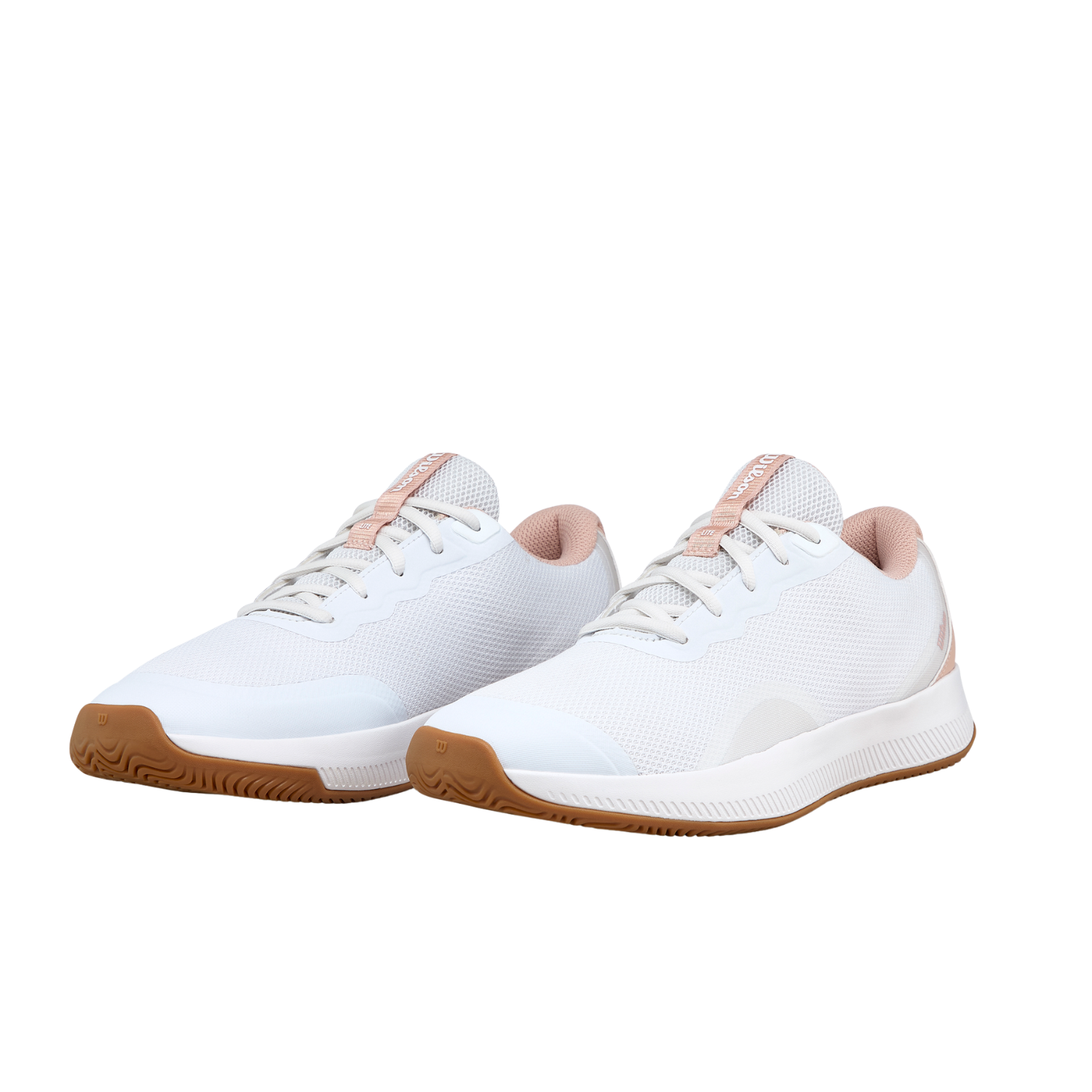 Wilson Intrigue Lite Tennis Shoe Women - White/Cameo Rose/Gum Tennis Shoes Wilson