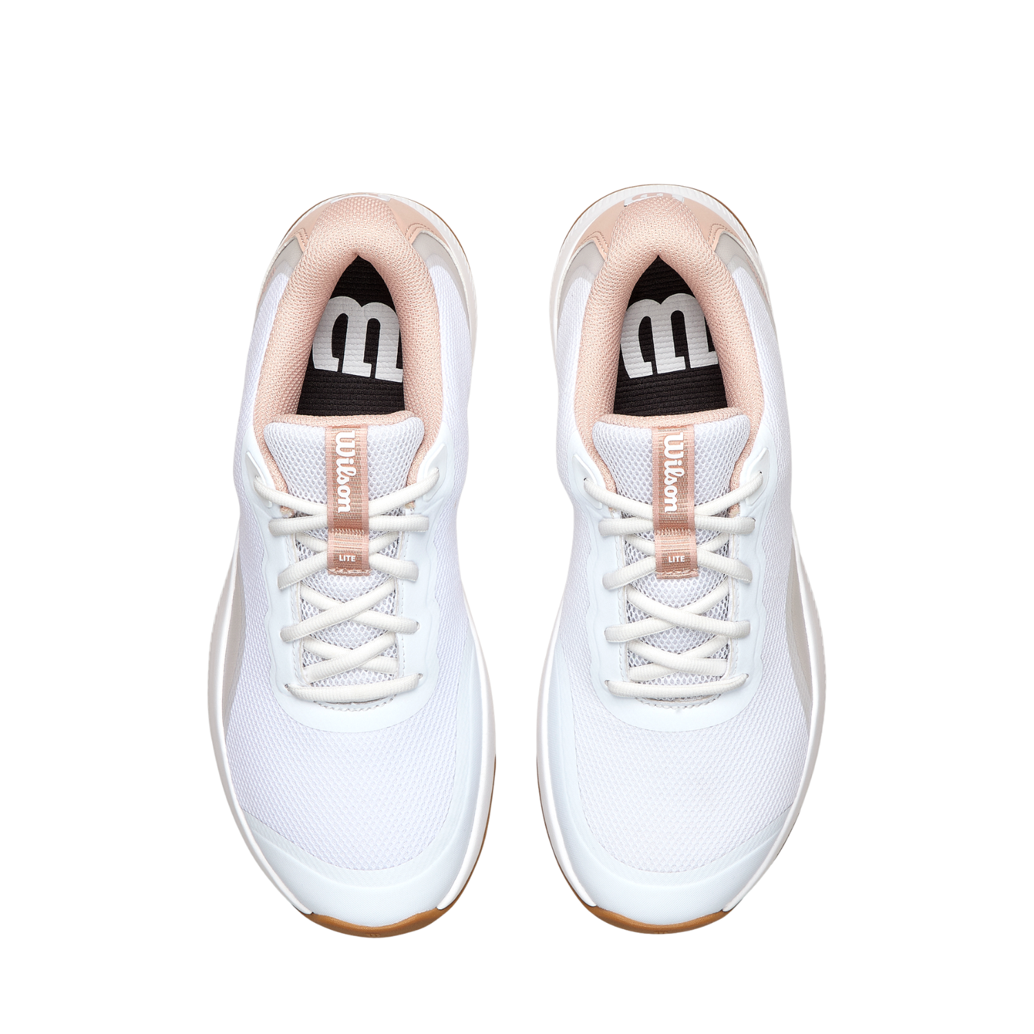 Wilson Intrigue Lite Tennis Shoe Women - White/Cameo Rose/Gum Tennis Shoes Wilson