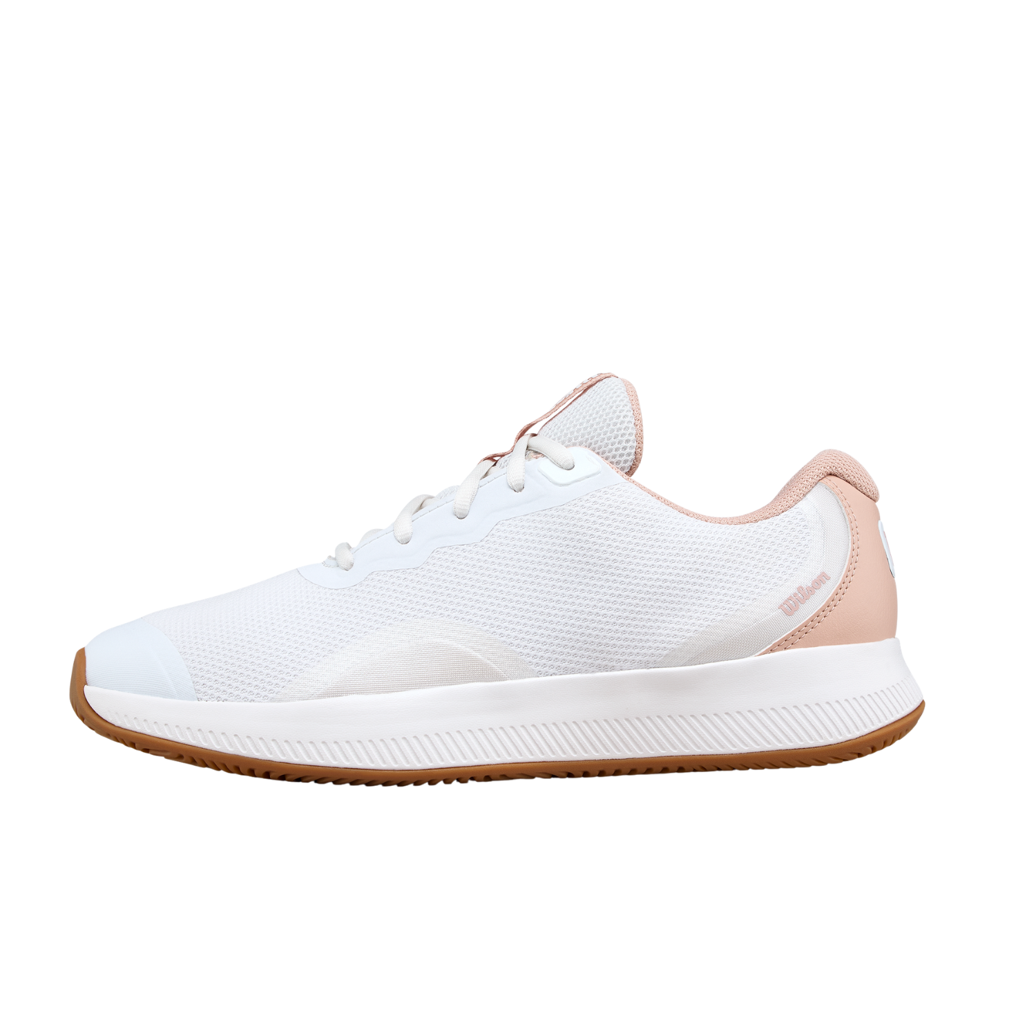 Wilson Intrigue Lite Tennis Shoe Women - White/Cameo Rose/Gum Tennis Shoes Wilson