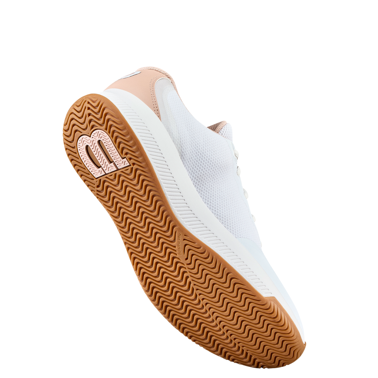 Wilson Intrigue Lite Tennis Shoe Women - White/Cameo Rose/Gum Tennis Shoes Wilson