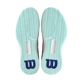 Wilson Intrigue Pro Tennis Shoe Women - White/Bay/Skip Blue Tennis Shoes Wilson