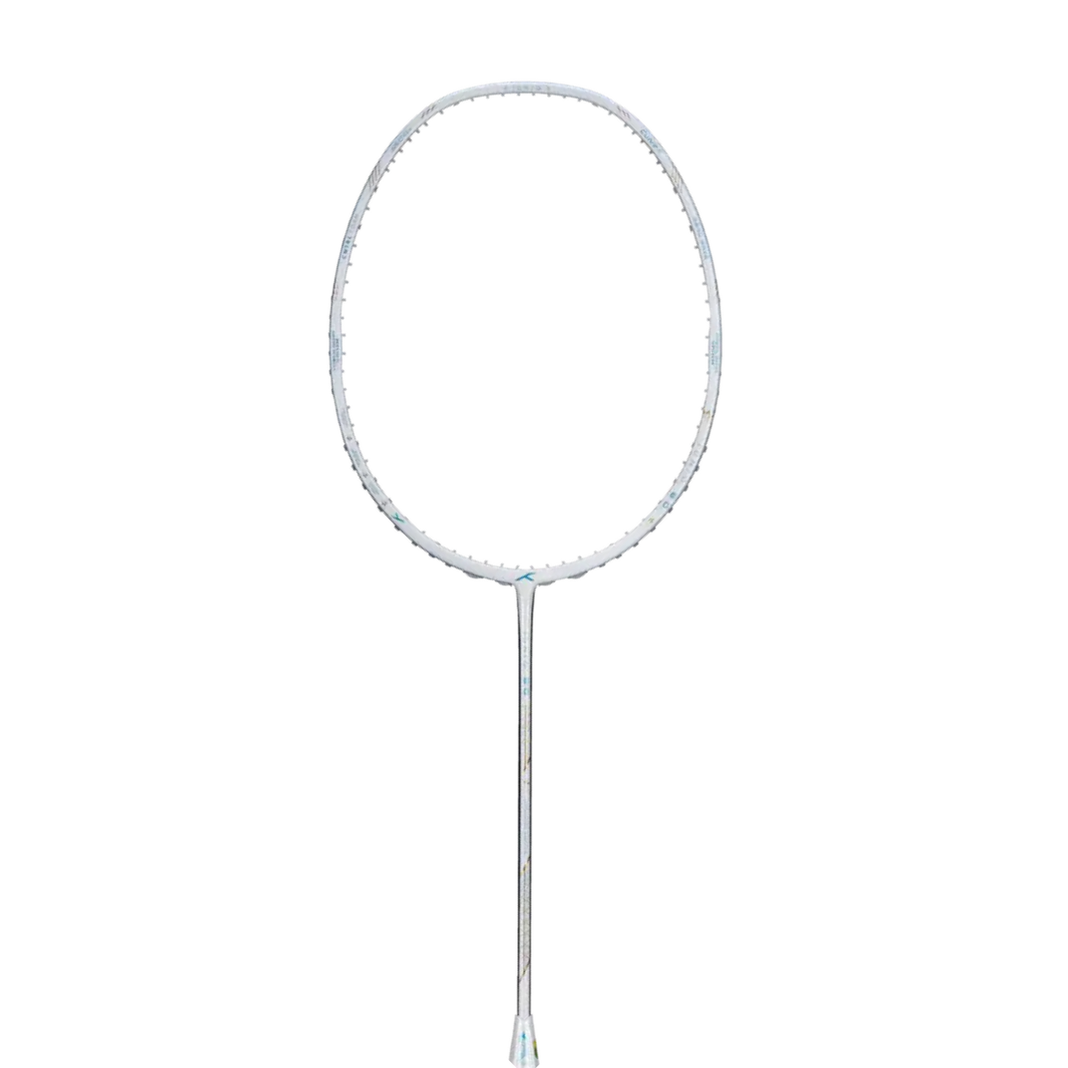 Hundred Ioniq 80 Limited Edition 4U Badminton Racket - White/Blue Badminton Rackets Hundred