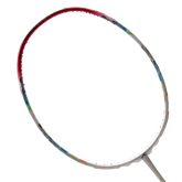 Hundred Flutter 7 Attack 4U Badminton Racket - White/Red White Red 4U6 Badminton Rackets Hundred