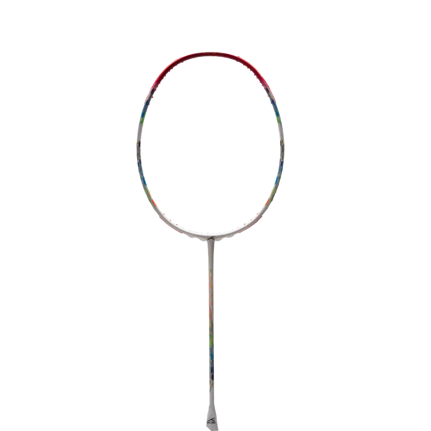 Hundred Flutter 7 Attack 4U Badminton Racket - White/Red Badminton Rackets Hundred