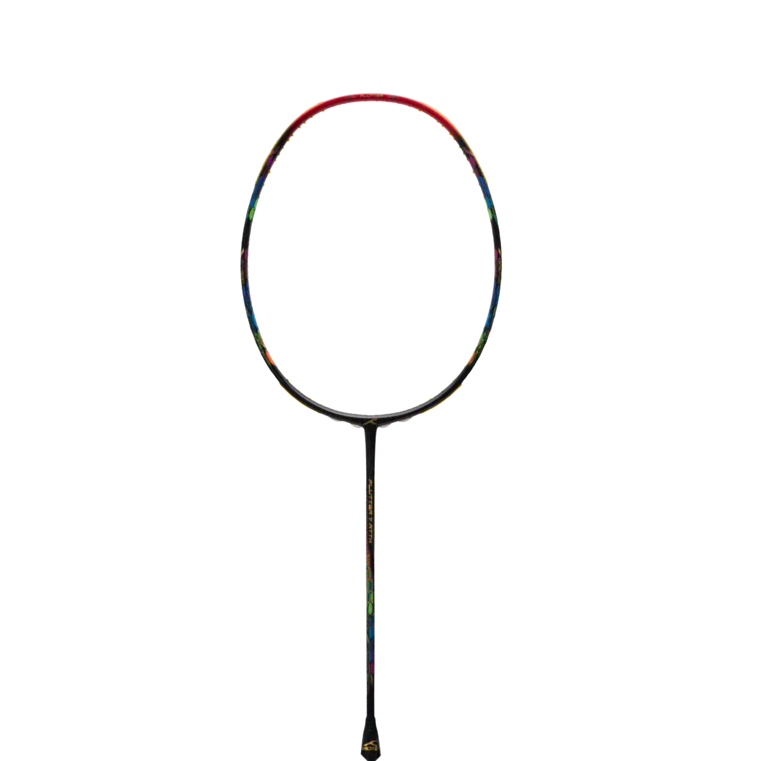 Hundred Flutter 7 Attack 4U Badminton Racket - Black/Red Badminton Rackets Hundred