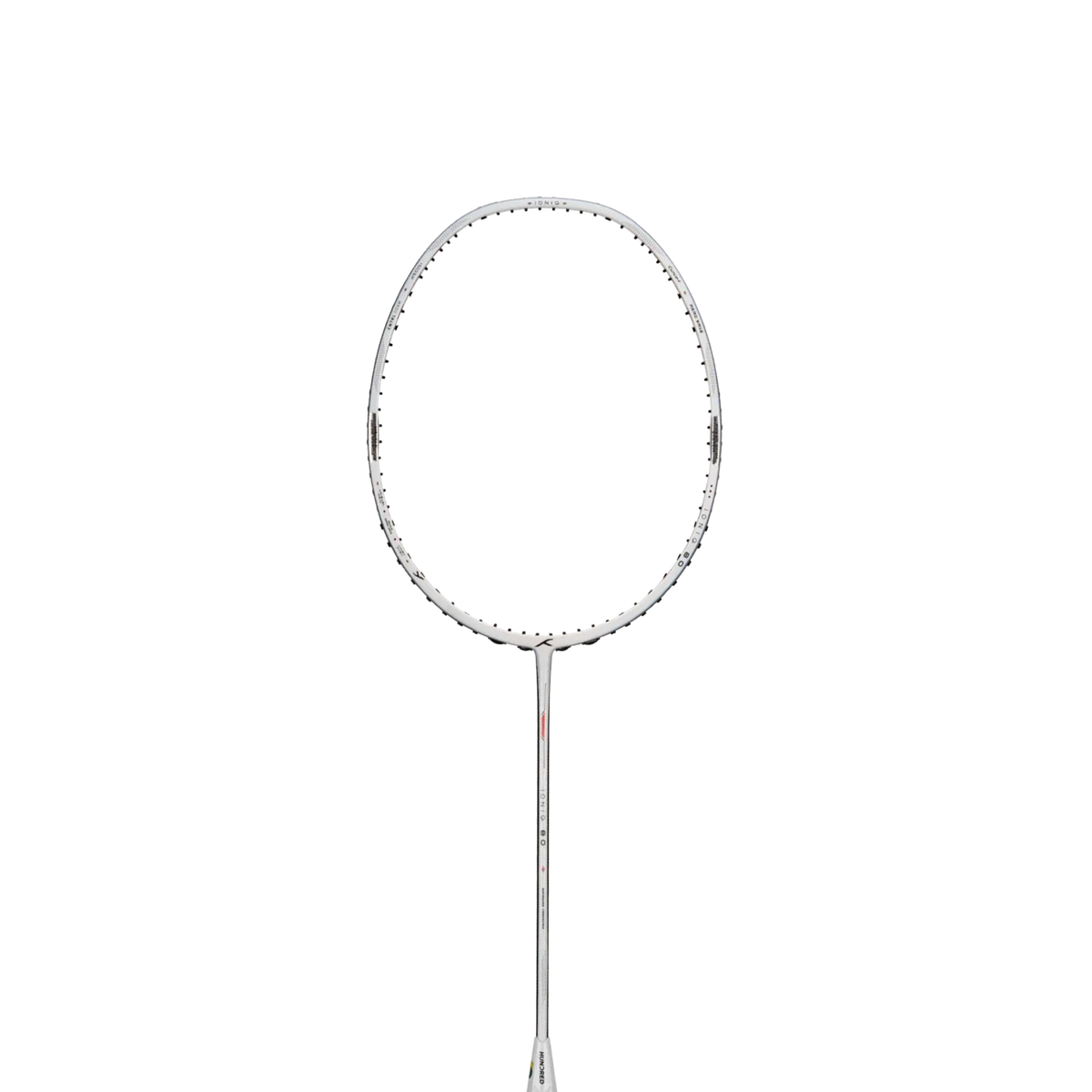 Hundred Ioniq 80 4U Badminton Racket - White/Black Badminton Rackets Hundred