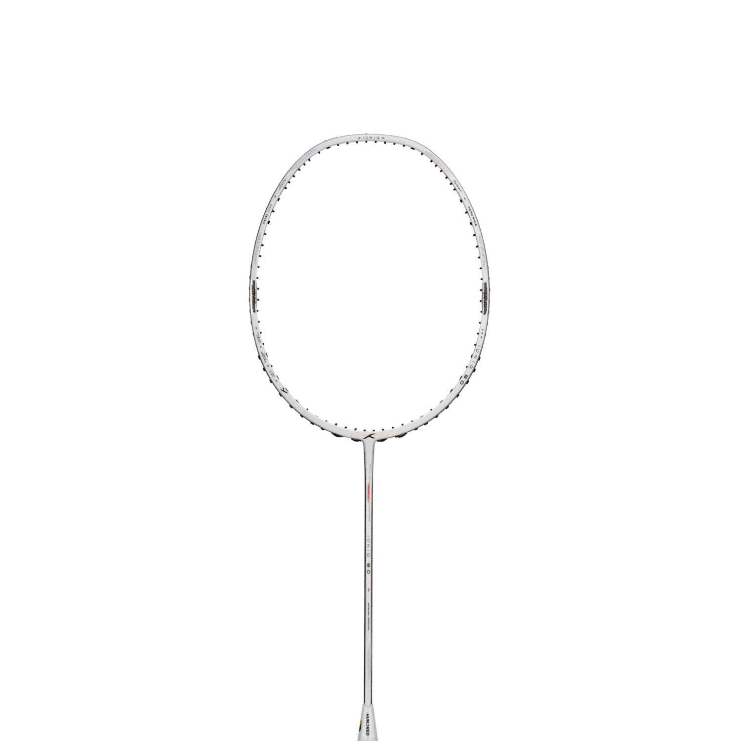 Hundred Ioniq 80 4U Badminton Racket - White/Black Badminton Rackets Hundred