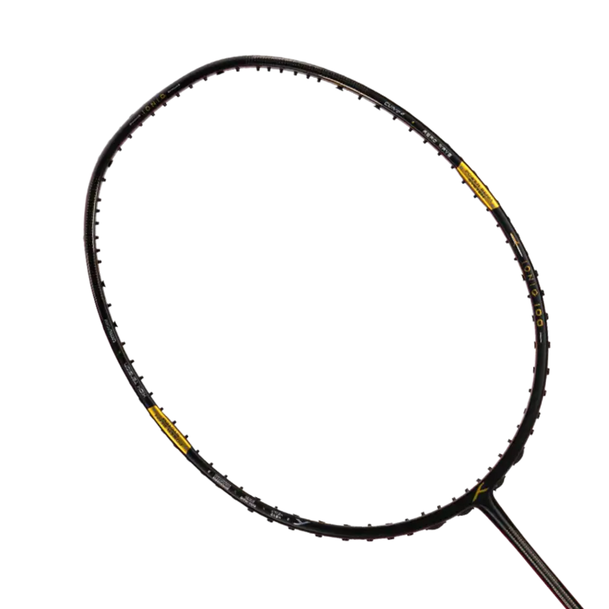 Hundred Ioniq 100 3U Badminton Racket - Black/Red Black Red 3U6 Badminton Rackets Hundred