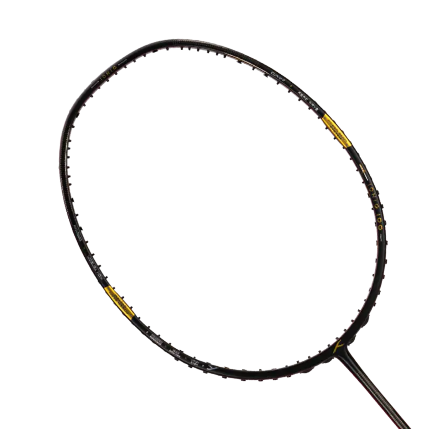 Hundred Ioniq 100 3U Badminton Racket - Black/Red Black Red 3U6 Badminton Rackets Hundred