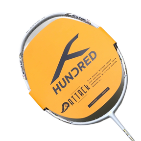 Hundred Battle 600 4U Badminton Racket - White/Verdigris/Gold White Verdigris Gold 4U6 Badminton Rackets Hundred