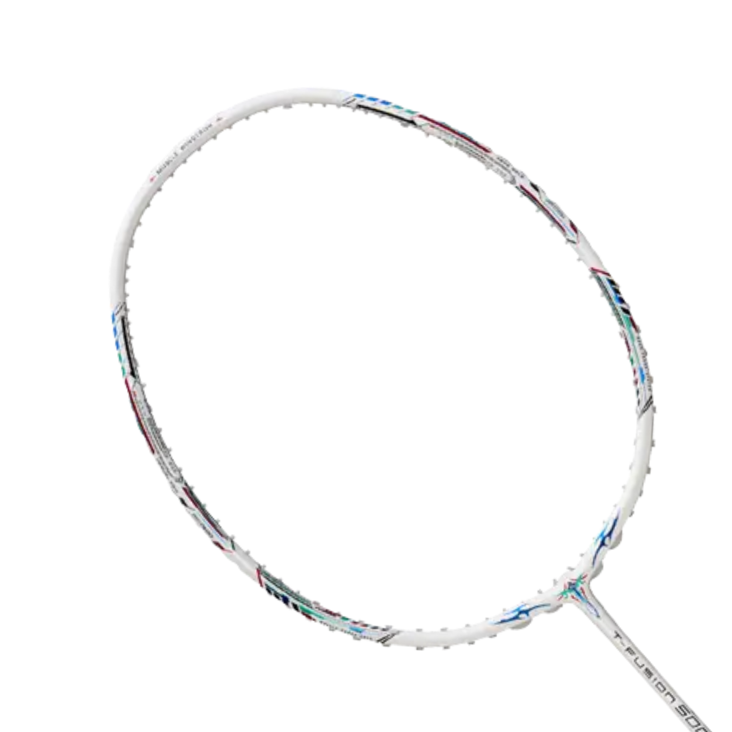 Hundred T-Fusion 500 Zoom 5U Badminton Racket - White White 5U6 Badminton Rackets Hundred