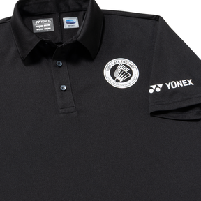 Yonex All England YOB26003EX Souvenir Polo Shirt Unisex - Black Clothing Yonex