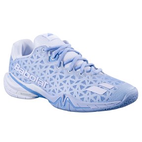 Babolat Shadow 4 Badminton Shoe Women - Snow/Blue Tennis Shoes Babolat