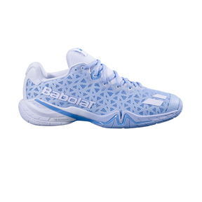 Babolat Shadow 4 Badminton Shoe Women - Snow/Blue Tennis Shoes Babolat