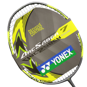 Yonex Arcsaber 7 Tour 4U Badminton Racket Free Restring & Autograph - Gray/Yellow 4UG5 Badminton Rackets Yonex