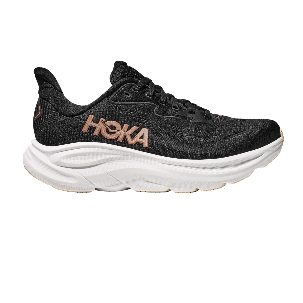 Hoka Clifton 10 Running Shoe Women - Black/Rose Gold Black Rose Gold Running Shoes Hoka