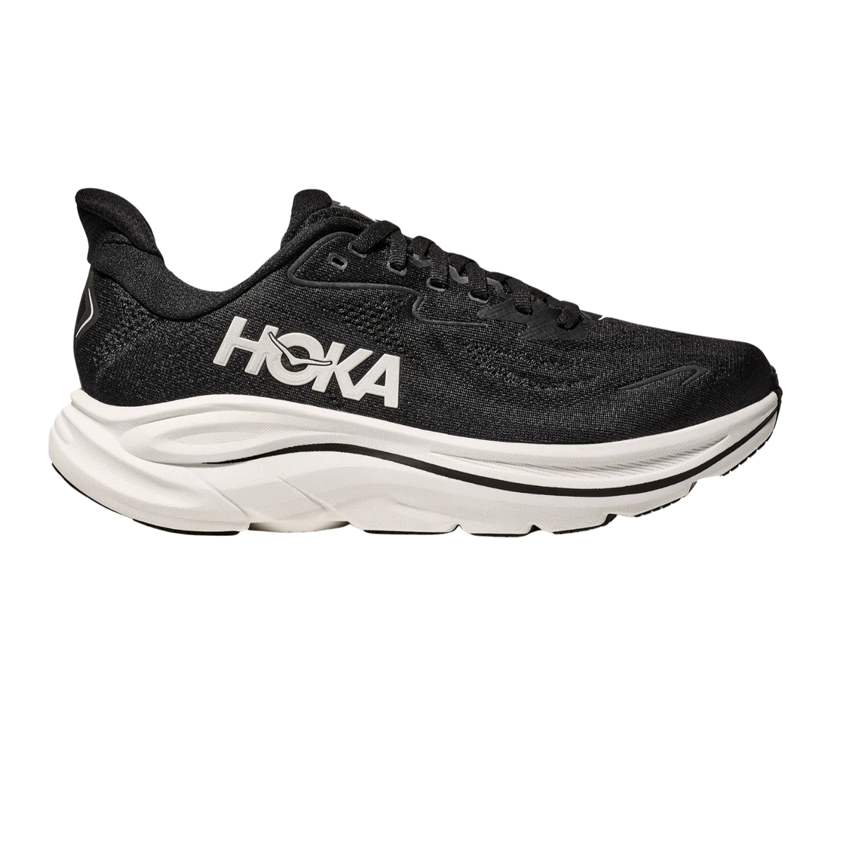 Hoka Clifton 10 Running Shoe Men - Black/White Black White Running Shoes Hoka