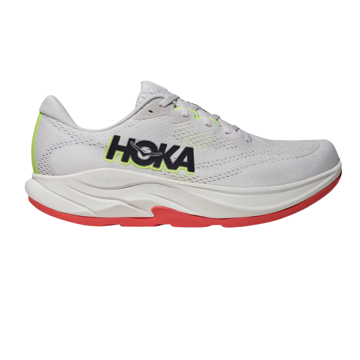 Hoka Rincon 4 Big Kids Running Shoe - Frost/Neon Yuzu Frost Neon Yuzu Running Shoes Hoka