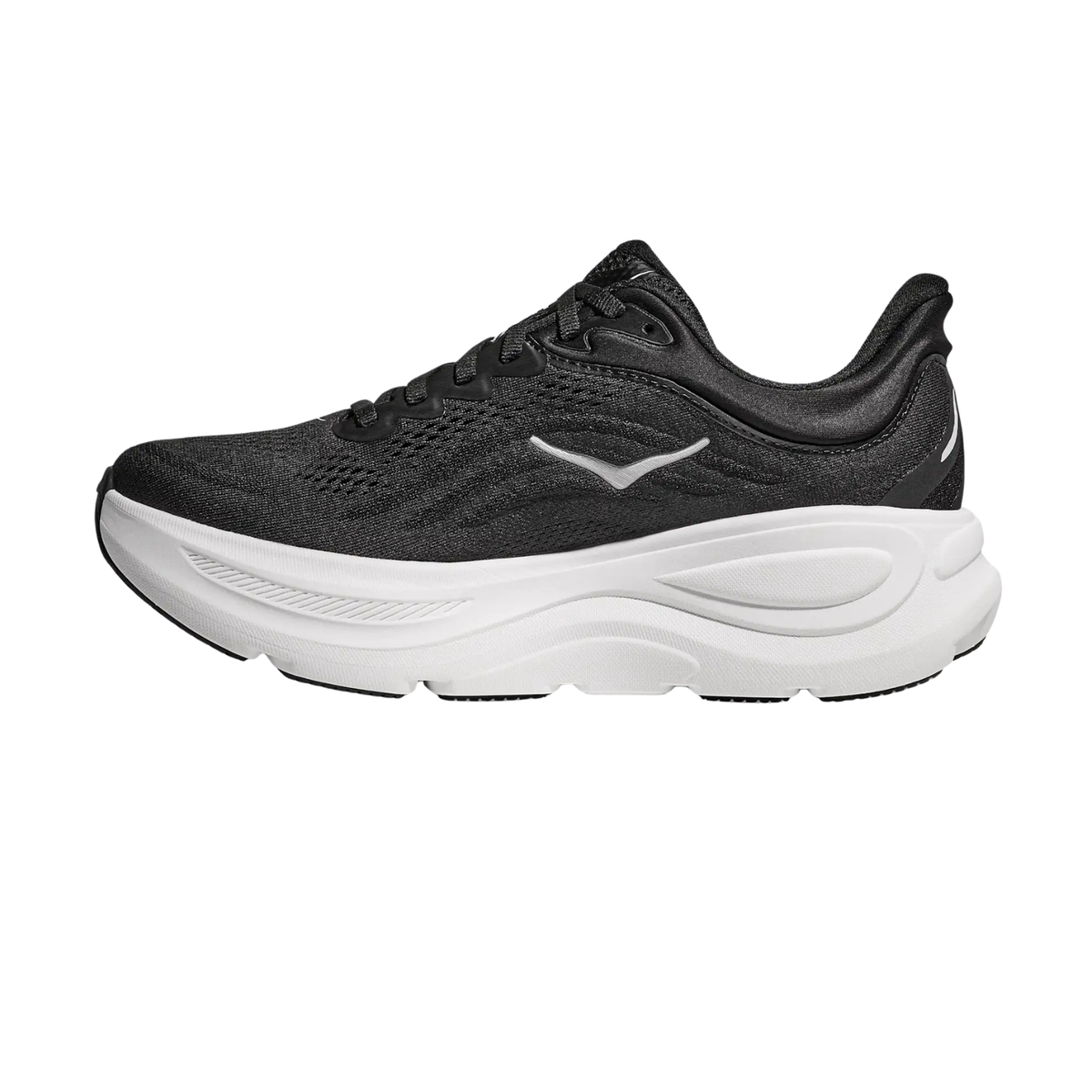 Hoka Bondi 9 Running Shoe Women - Black/White Running Shoes Hoka