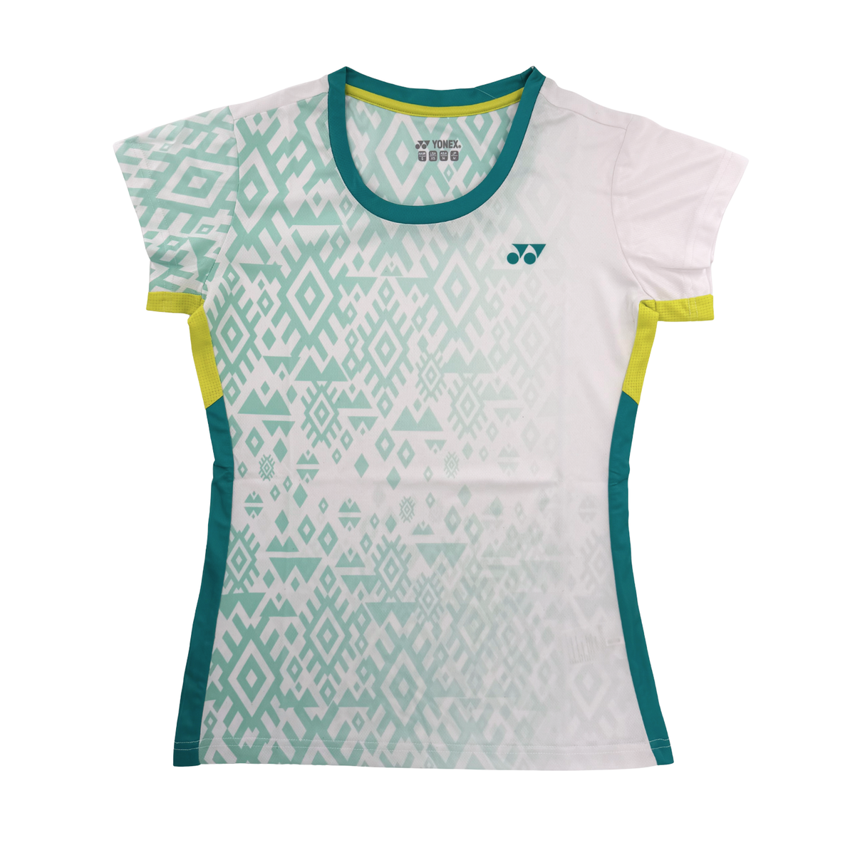Yonex YTL 11 Batik Fade 2 Womens T-Shirt White Green White Clothing Yonex