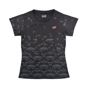 Yonex YTL 13 Sakura Womens T-Shirt Black Black Clothing Yonex
