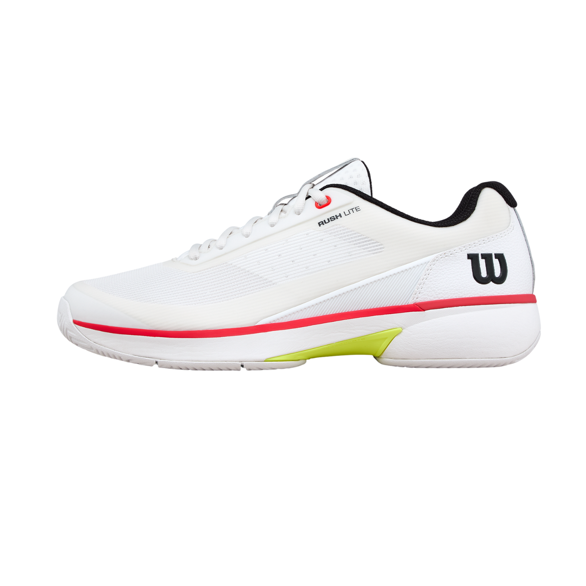 Wilson Rush Lite 5 Tennis Shoe Men - White/Red White Black Red Tennis Shoes Wilson