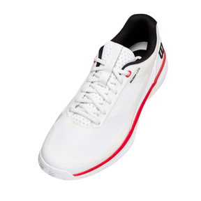 Wilson Rush Lite 5 Tennis Shoe Men - White/Red Tennis Shoes Wilson
