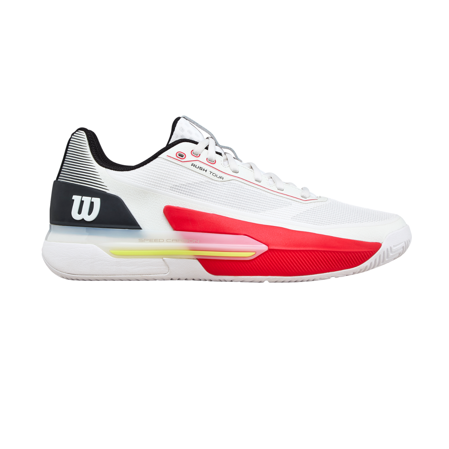 Wilson Rush Tour 5 Tennis Shoe Men - White/Red Tennis Shoes Wilson