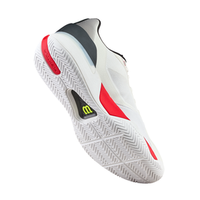 Wilson Rush Tour 5 Tennis Shoe Men - White/Red Tennis Shoes Wilson