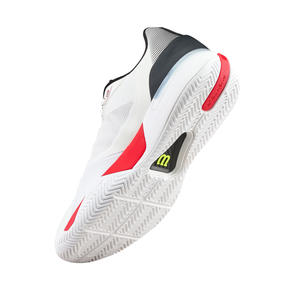 Wilson Rush Tour 5 Tennis Shoe Men - White/Red Tennis Shoes Wilson