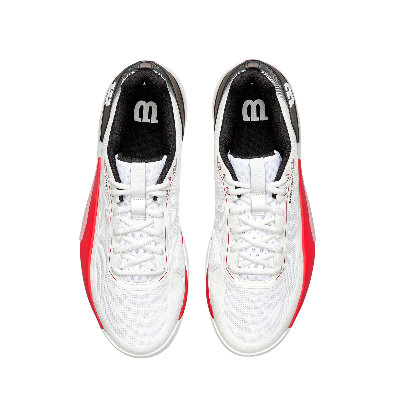 Wilson Rush Tour 5 Tennis Shoe Men - White/Red Tennis Shoes Wilson