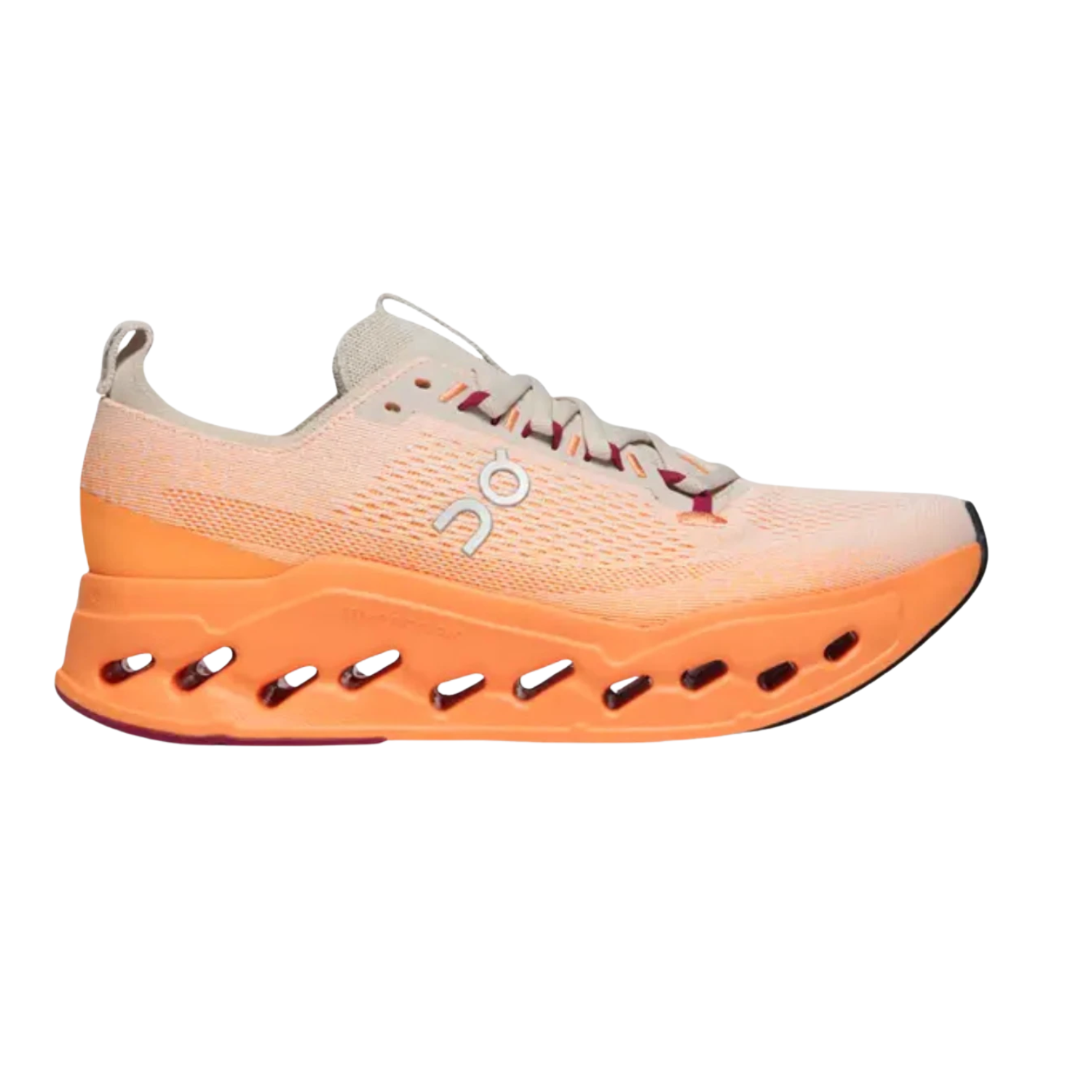 On Running Cloudsurfer Max Running Shoe Men - Pearl/Tangerine Running Shoes On Running