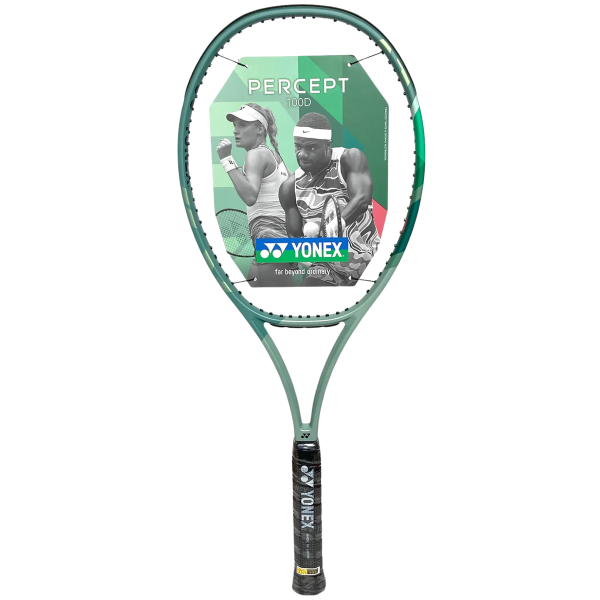 Demo Yonex Percept 100D Tennis Racket 305g Unstrung - Olive Green Demo Tennis Yonex