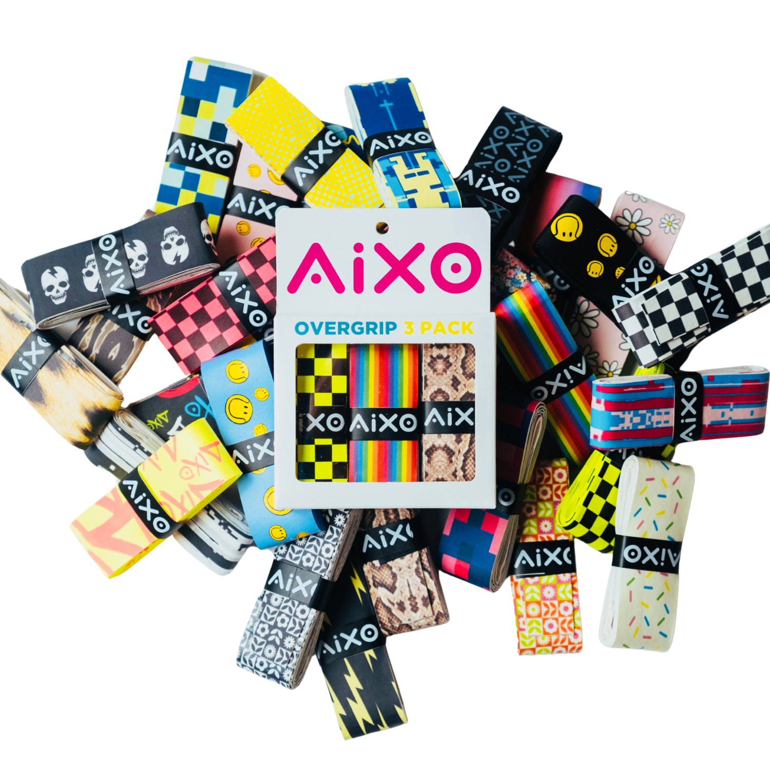 Aixo Bone Head Tacky Overgrip Overgrips Aixo