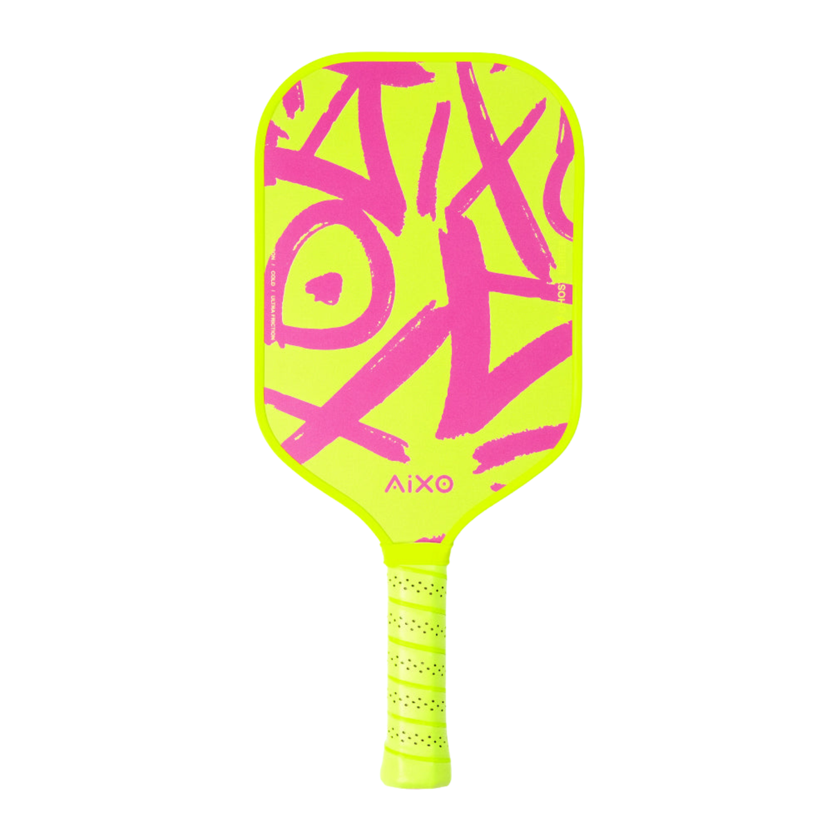 Aixo CP03 Ghost Series Neotag T700 Carbon Pickleball Paddle Pink Green One Size Pickleball Paddle Aixo