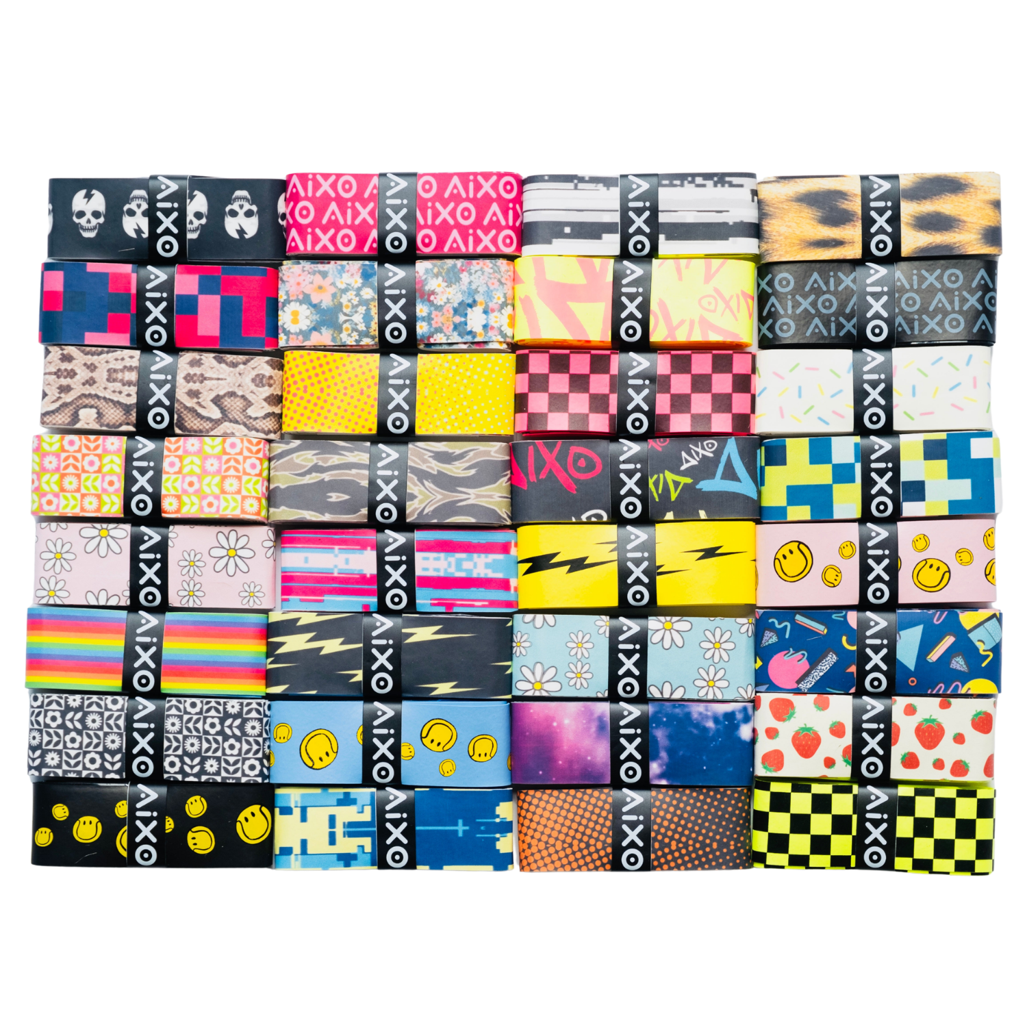Aixo Eighties Tacky Overgrip Multicolour Overgrips Aixo