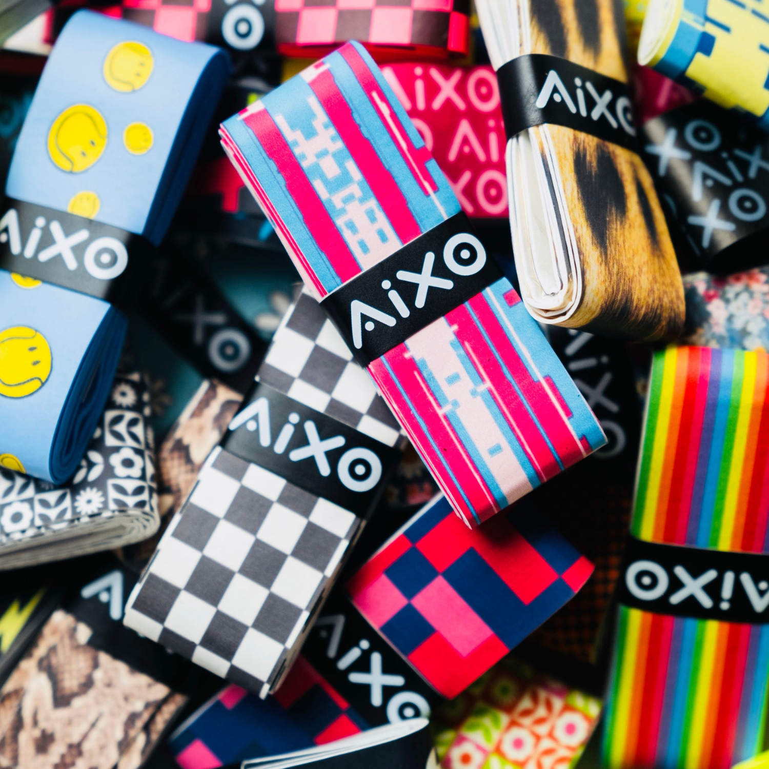 Aixo Rainbow Fade Tacky Overgrip Overgrips Aixo