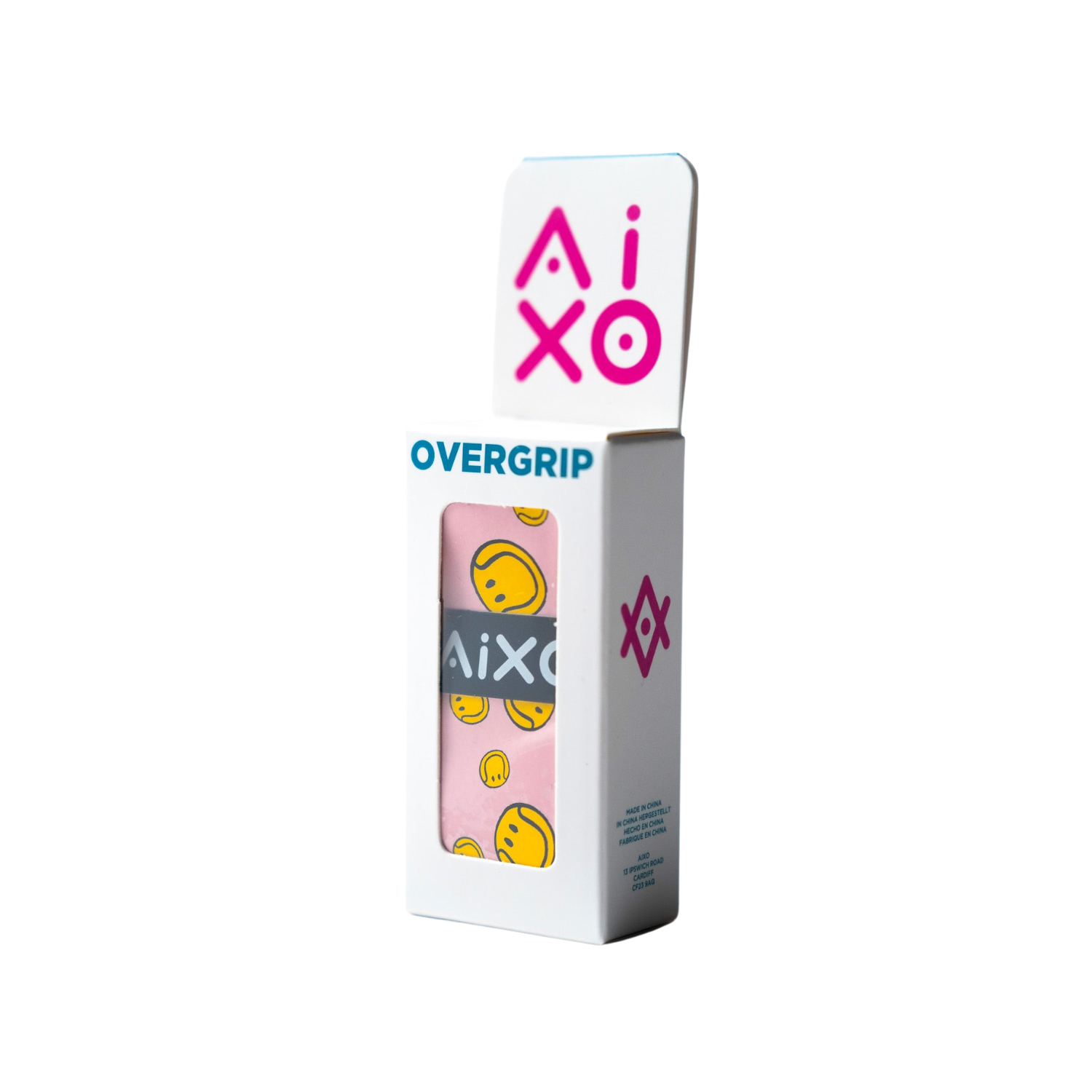 Aixo Smiley Ball Dry Overgrip Black Overgrips Aixo