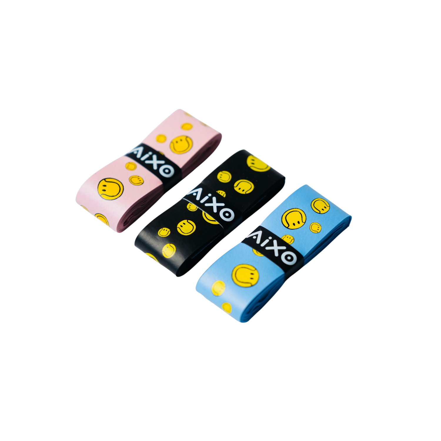 Aixo Smiley Ball Dry Overgrip Black Overgrips Aixo