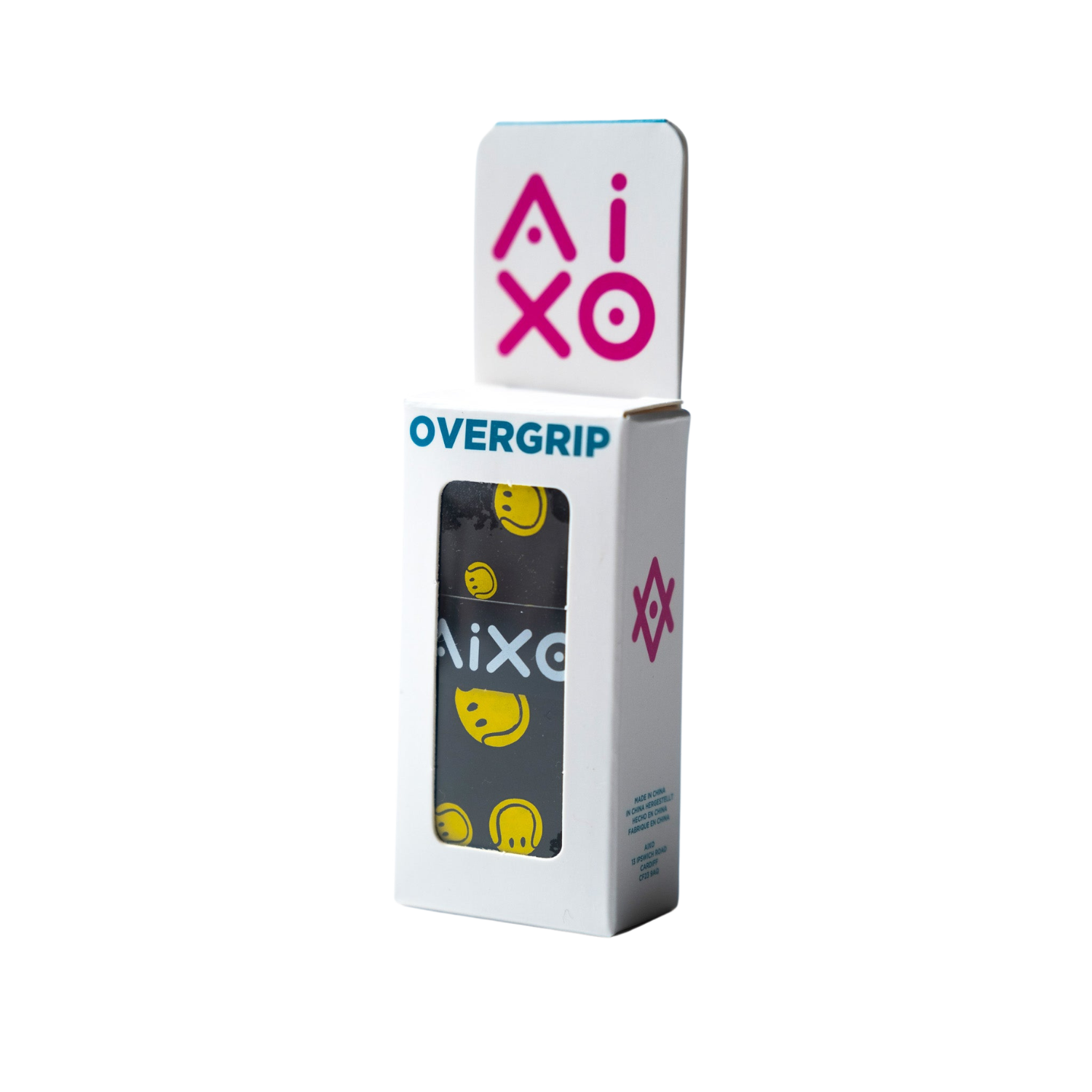 Aixo Smiley Ball Dry Overgrip Black Overgrips Aixo