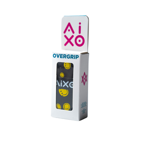 Aixo Smiley Ball Dry Overgrip Black Overgrips Aixo