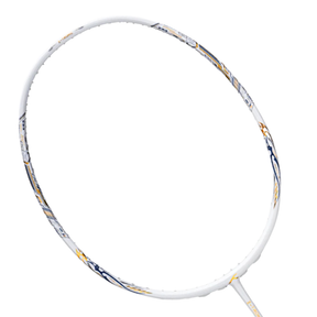 Hundred Z-Tronic 100 Badminton Racket - White/Gold White Gold 4U Badminton Rackets Hundred
