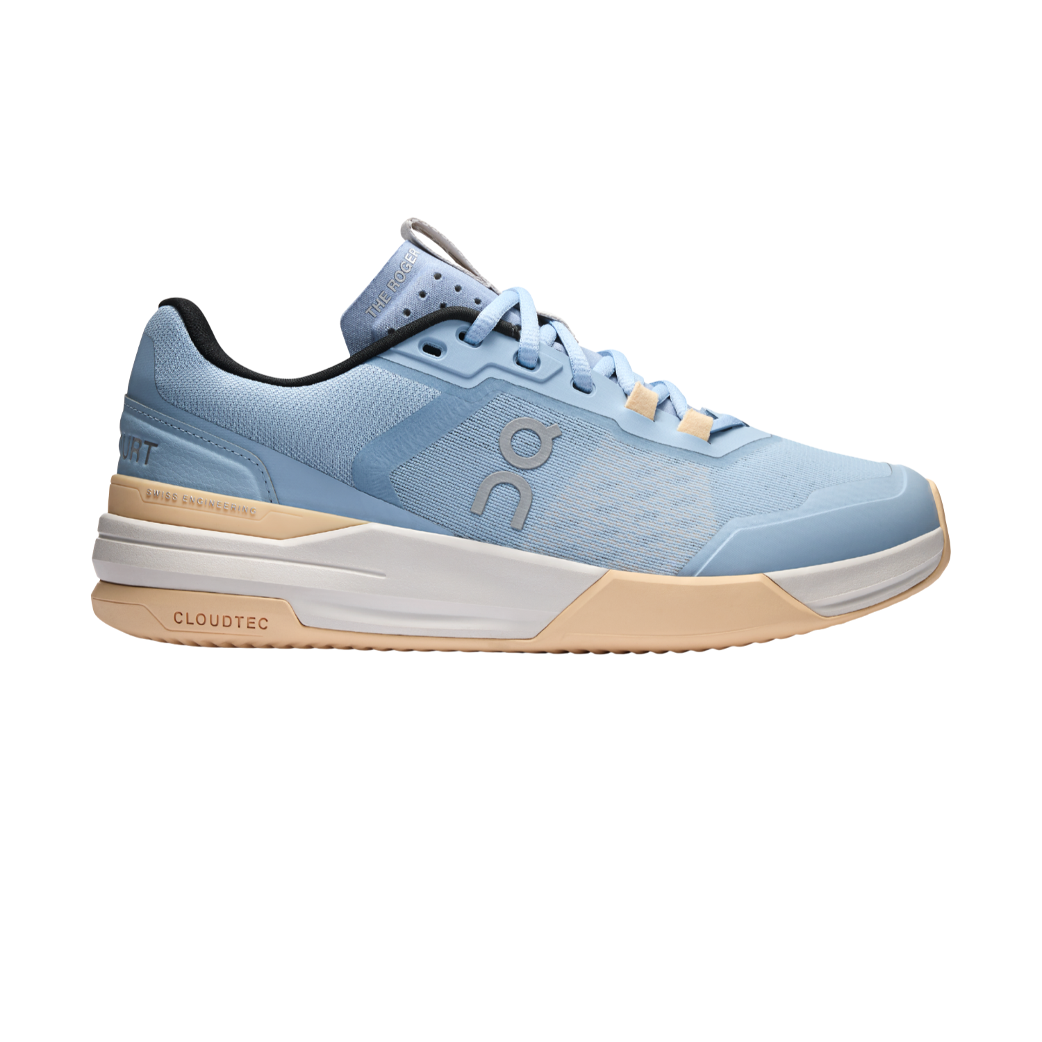 On The Roger Advantage Pro Clay Shoe Women - Chambray/Blonde Tennis Shoes On Running