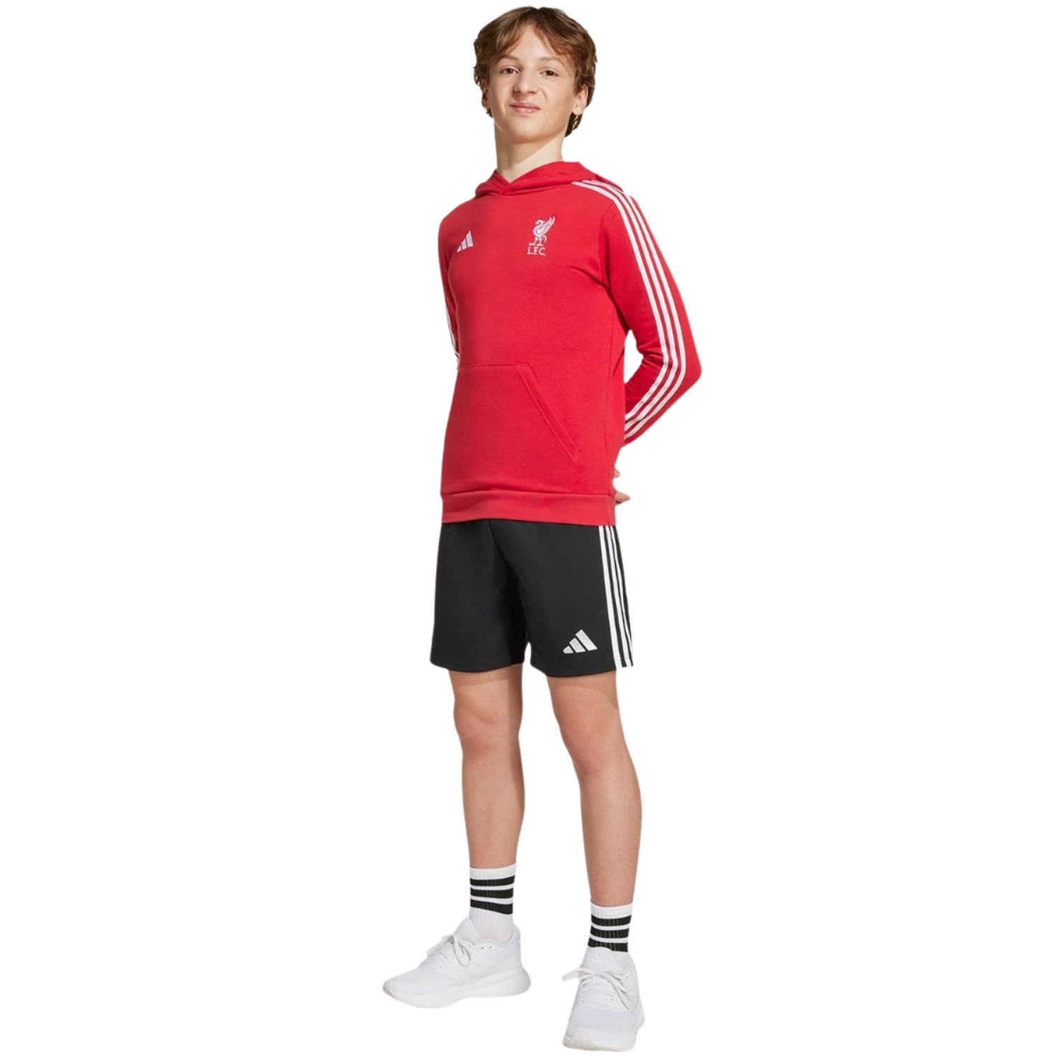Adidas Liverpool F.C. 25/26 Hoodie Junior - Red Clothing Adidas