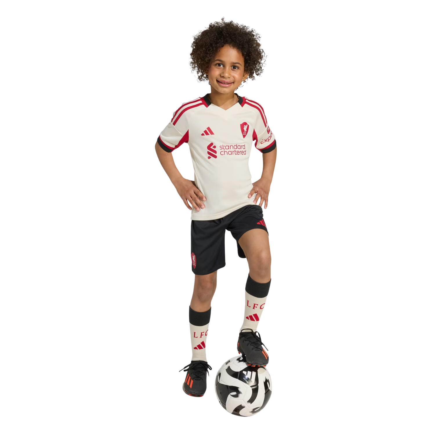 Adidas Liverpool F.C. 25/26 Away Mini Kit - White Clothing Adidas