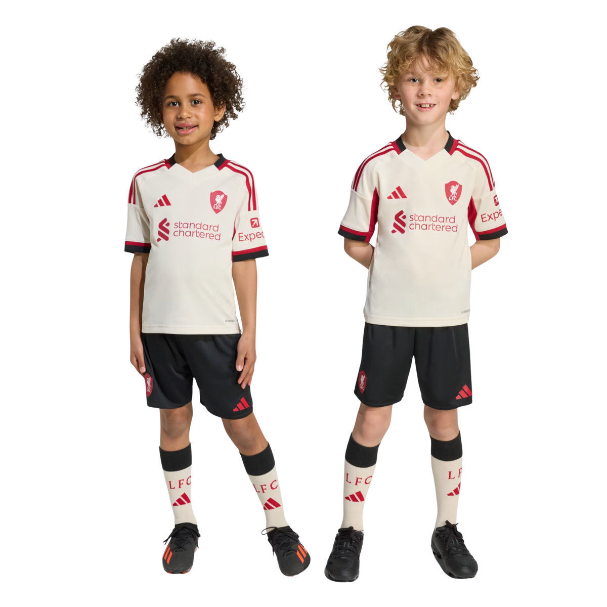Adidas Liverpool F.C. 25/26 Away Mini Kit - White Clothing Adidas