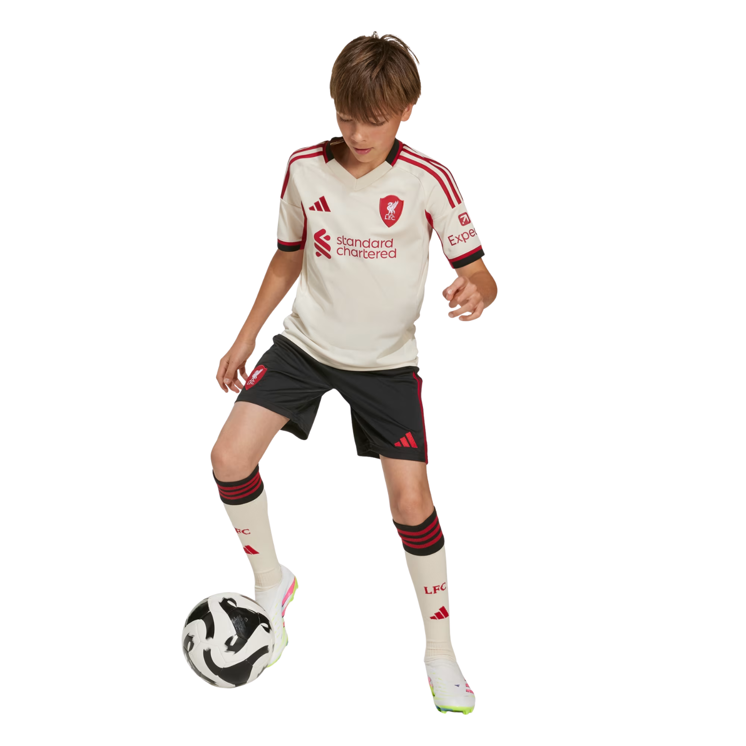 Adidas Liverpool F.C. 25/26 Away Shorts Junior - Black Clothing Adidas