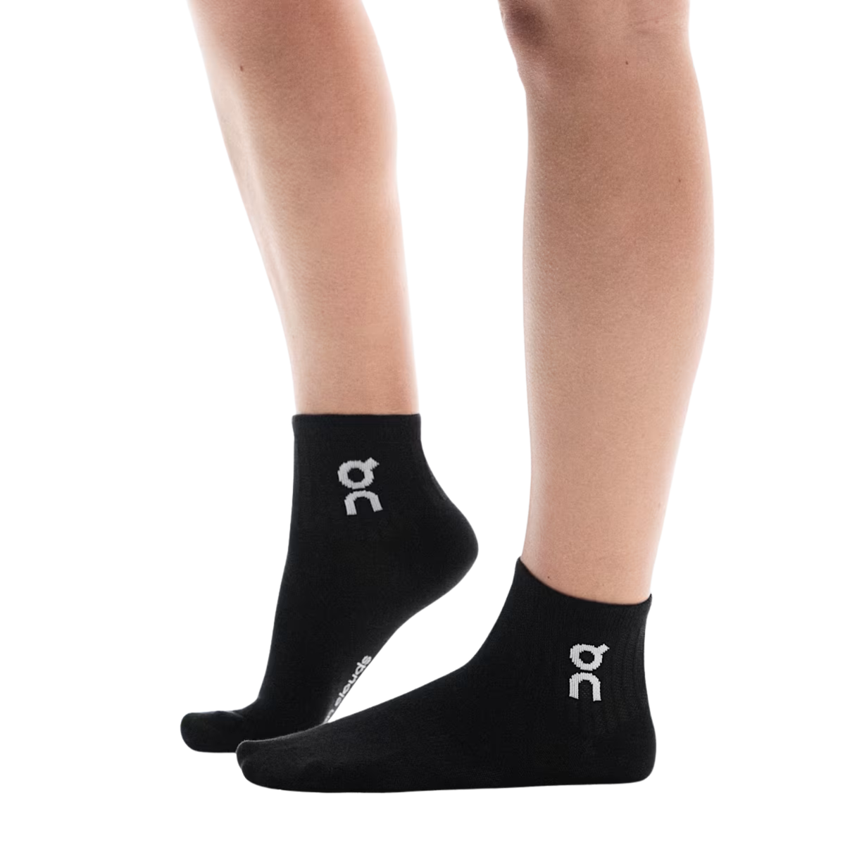 On Running Logo Sock Mid Unisex 3 Pcs - Black Clothing On Running