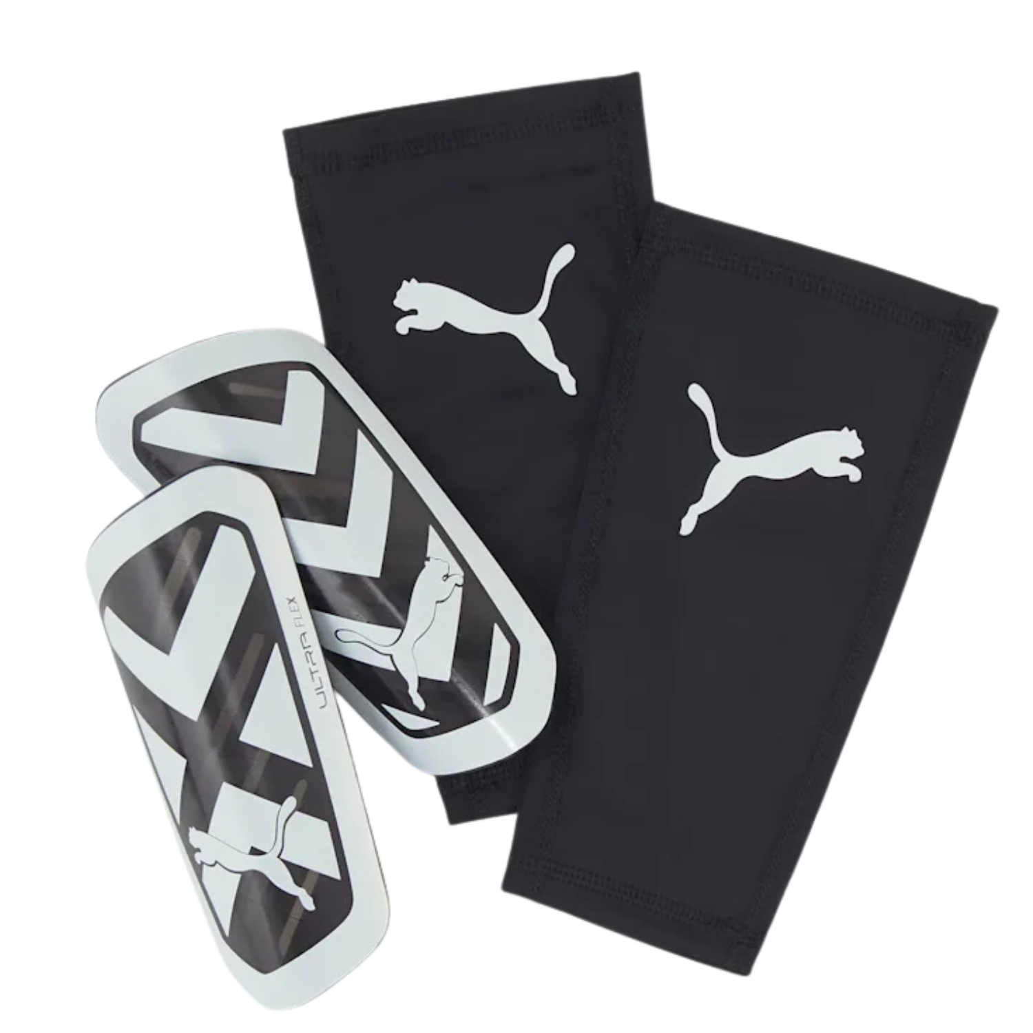 Puma Ultra Flex Sleeve Shin Guards Unisex - Ultra Blue/ White/ Pro Green 030871 PUMA BLACK PUMA WHITE Accessories Puma