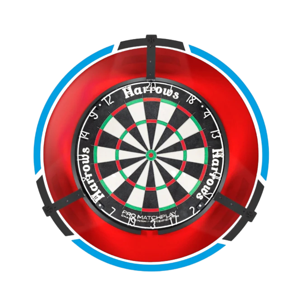 Harrows Tri-Light Dartboard Lighting System UK Power - Black Darts Accessories Harrows